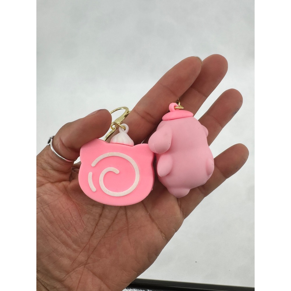 Sanrio Hello Kitty Cinnamoroll Pompompurin 3D Silicone Keychain Strap Set - Picture 4 of 4